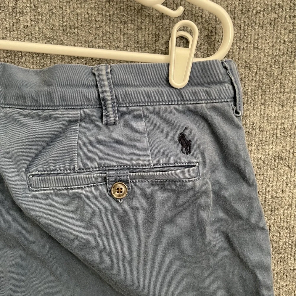 Polo Ralph Lauren Chino Pants Mens Sz 36/32 Stretch Cotton Blue